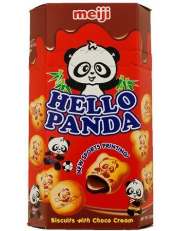 10 Packs of 50g MEIJI Hello Panda Chocolate Cookies