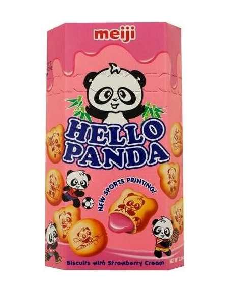MEIJI Hello Panda Strawberry Cookies