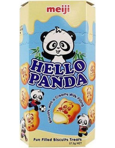 10 Packs of 50g MEIJI Hello Panda Milk Cookies