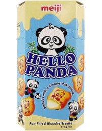 10 Packs of 50g MEIJI Hello Panda Milk Cookies