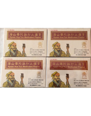 4 Boxes Hysan Hua Tuo Medicated Plaster (20 plasters)