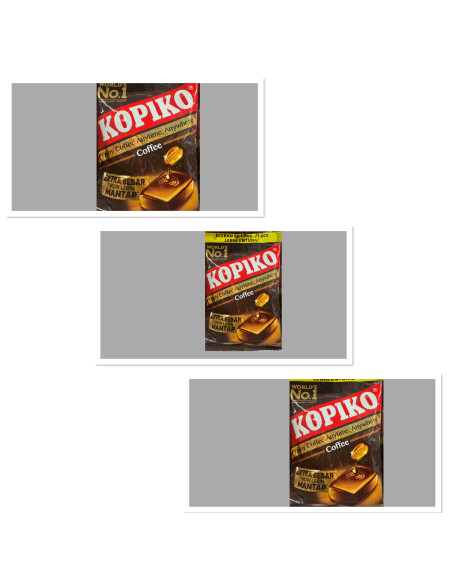 Kopiko Cappuccino Coffee Candy 3x175g